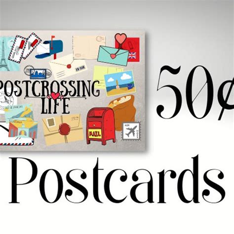 Postcrossing Sticker - Etsy