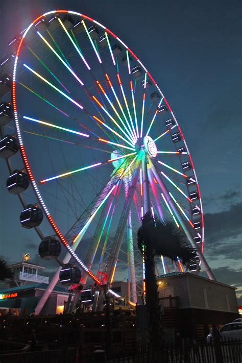 Skywheel in Myrtle Beach, SC at Night