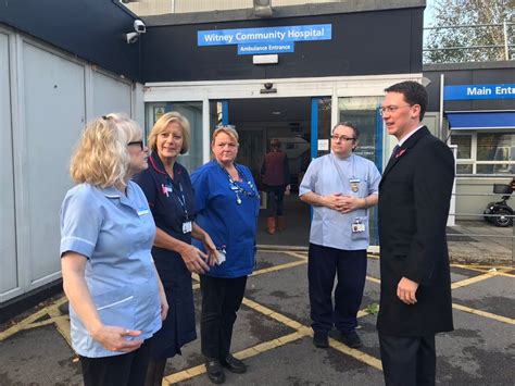 Robert meets with staff at Witney Community Hospital | Robert Courts