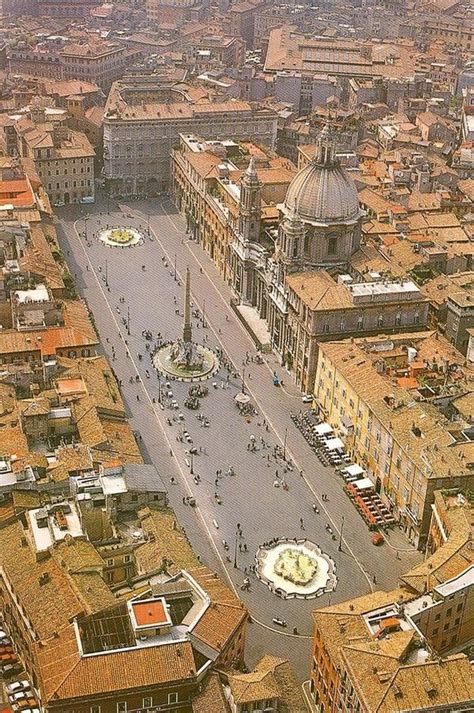 Air view Piazza Navona Rome | Italy vacation, Places around the world ...