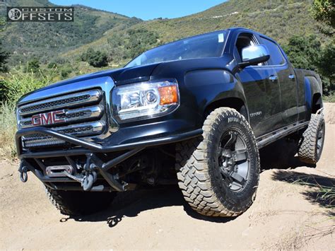 2016 GMC Canyon Wheel Offset Slightly Aggressive Leveling Kit | 276550 ...