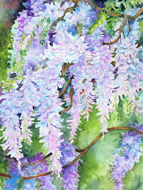 Wisteria Painting by Joanne Porter