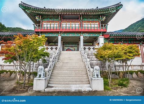 Traditional Architecture Old Building Palace in Korea Stock Photo ...