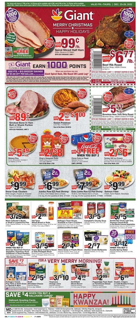 Giant Weekly Ad Deals Dec 23 - 29, 2022 - WeeklyAds2