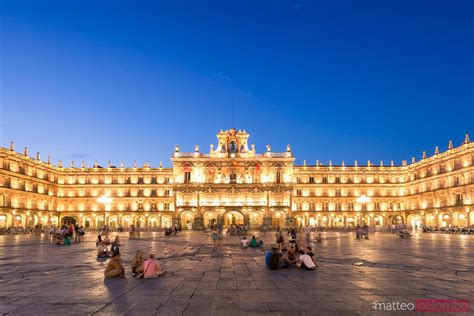 - Plaza Mayor at night, Salamanca, Spain | Royalty Free Image