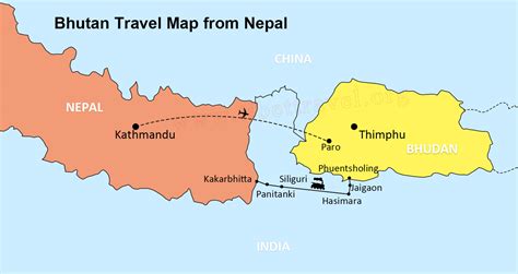 Ultimate Bhutan and Nepal Tourist Maps