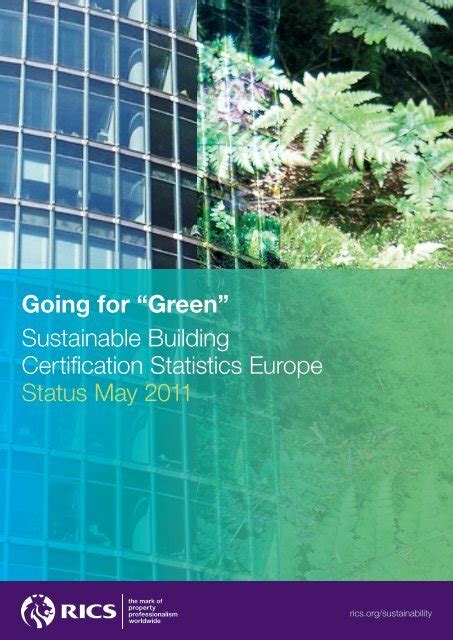 Sustainable Building Certification Statistics Europe Status May 2011