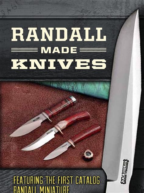 36th Randall Knives Catalog | Faca | Lâmina