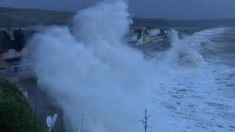 Tonight 10/04/16 at Torcross high tides & strong winds cause damage ...