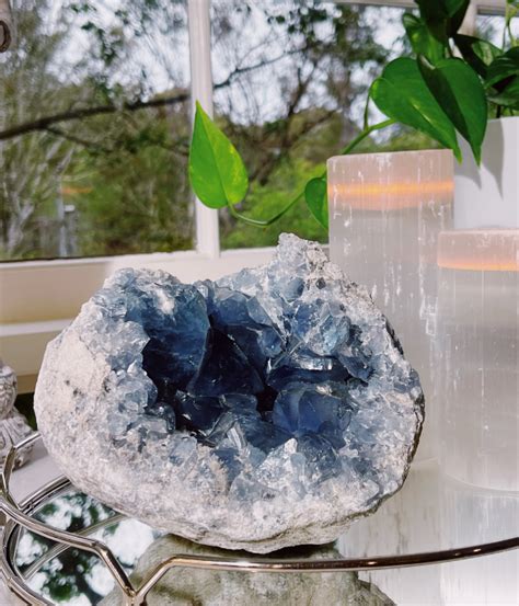 Celestite Cluster 3 - Crystal Empire Australia