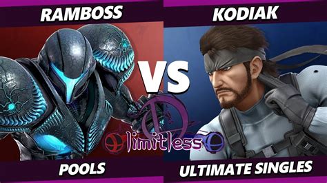 Limitless 1 - RAMBOSS (Dark Samus) Vs. Kodiak (Snake) SSBU Ultimate ...