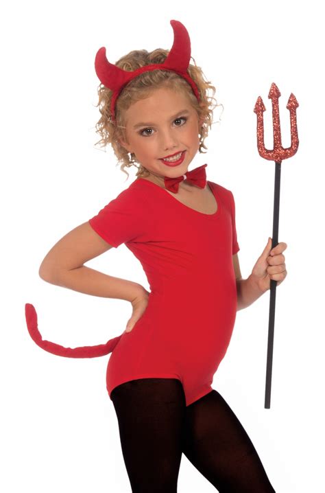 Child Demon Devil Girls Costume Kit