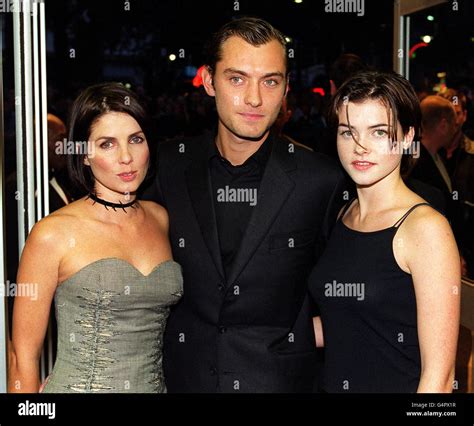 Actress Sadie Frost (left) and her husband, actor Jude Law arrive at ...