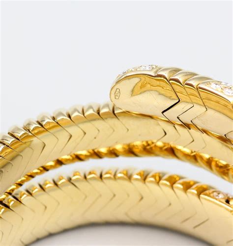 Bulgari Spiga Diamond Gold Snake Bracelet at 1stDibs | bulgari spiga ...