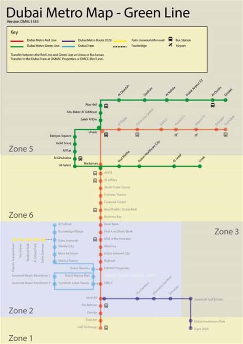 Dubai Metro Green Line - Map, Stations and Route