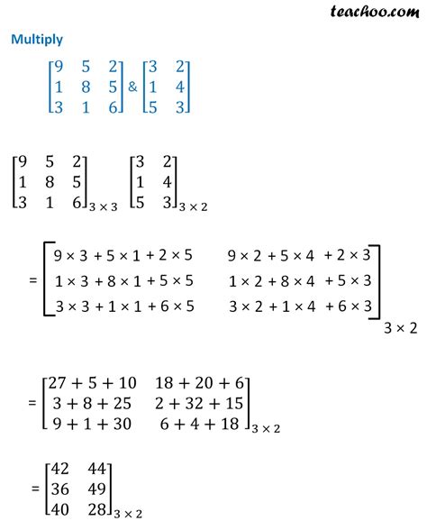 Matrix Multiplication With Examples