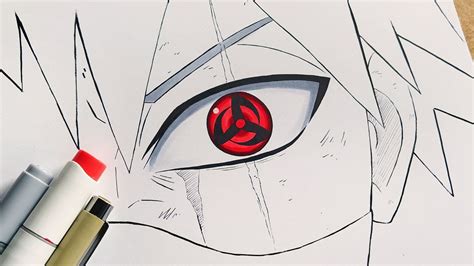 Kakashi Double Sharingan Speed Sketch By Grifox On Deviantart - Riset