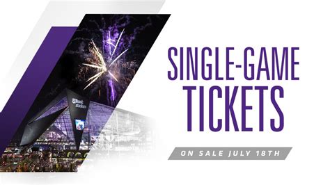 Limited Vikings Single-Game Tickets Go On Sale July 18