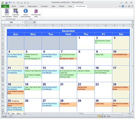 How To Create A Yearly Calendar In Excel With Formula - Printable Online