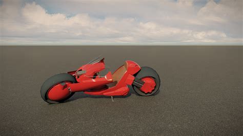 Sci-Fi Motorcycle 3D Model by AlphaGroup