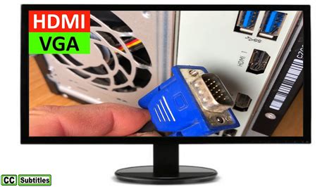 How to connect HDMI PC to a VGA Monitor using 1080P HDMI to VGA ...