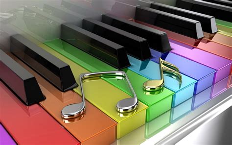 Colorful 3D Piano Wallpapers HD / Desktop and Mobile Backgrounds