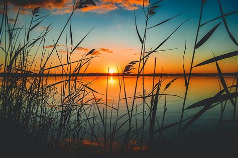 HD sunset_lake wallpapers | Peakpx