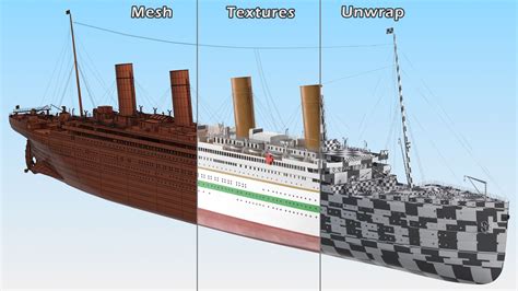 HMHS Britannic 3D Model $199 - .3ds .blend .c4d .fbx .max .ma .lxo .obj ...