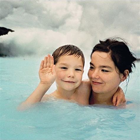 Björk with her son in Iceland. | Juergen teller, The face magazine, Bjork