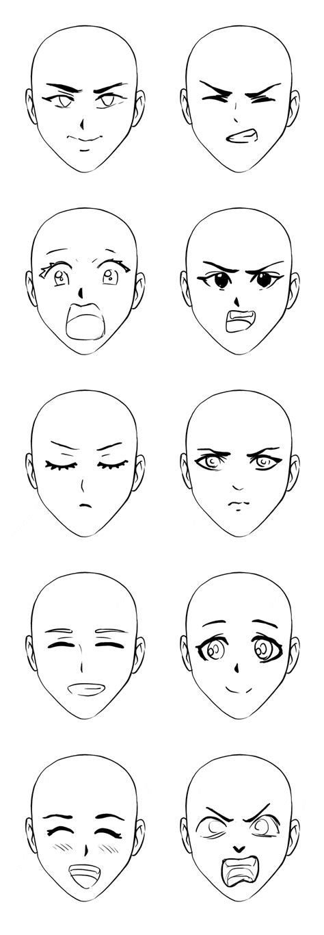 How to Draw Anime Expressions, Keys to Conveying Emotion in Drawing ...