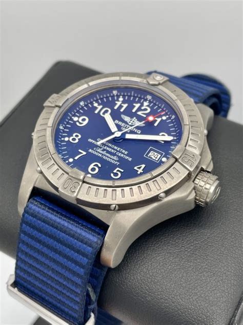 Breitling Avenger Seawolf Titanium 3000m Diver E17370 44mm Swiss ...