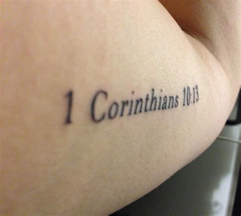 Mine :) 1 Corinthians 10:13 7 Tattoo, Tattoo Fonts, Tattoo Quotes ...