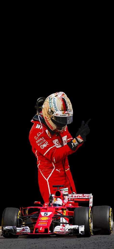 Sebastian Vettel Ferrari 2017 OLED Wallpaper. : r/formula1