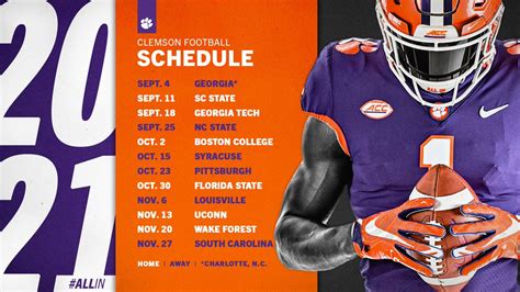 Following ACC schedule release, Clemson being credited for playing one ...