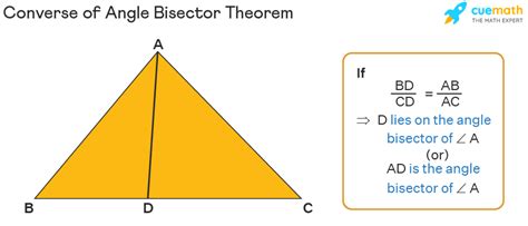 Angle Bisector Theorem - Proof, Converse, Formula, Examples