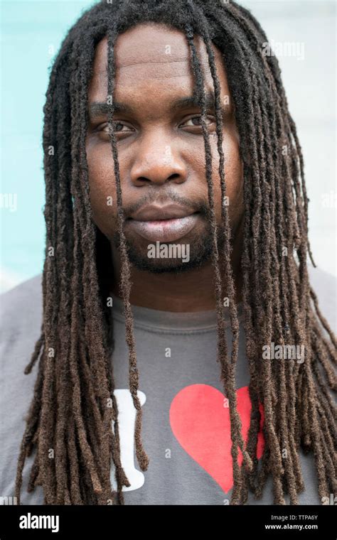 Close-up portrait of man with dreadlocks Stock Photo - Alamy