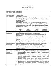 HEMABATE MED SHEET.pdf - Medication Sheet Medication Trade and Generic ...