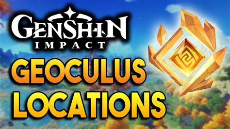 All Geoculus Locations! -【Genshin Impact】 - YouTube