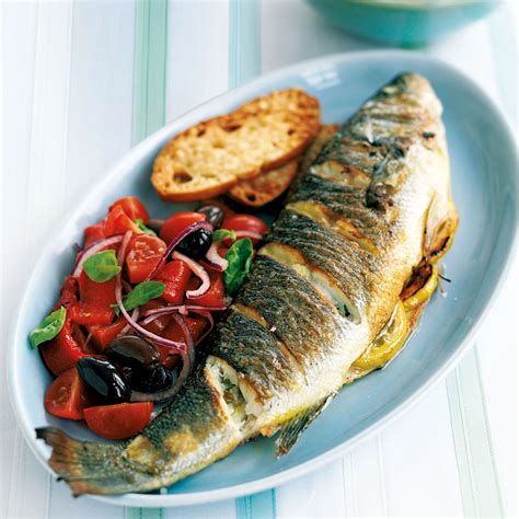 Roasted Sea Bass with Tomato Salad | Dinner Recipes | Woman & Home