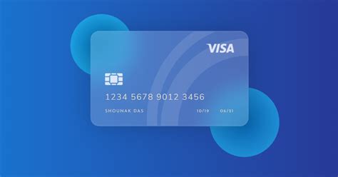 Glassmorphism Debit/Credit Card Using HTML & CSS