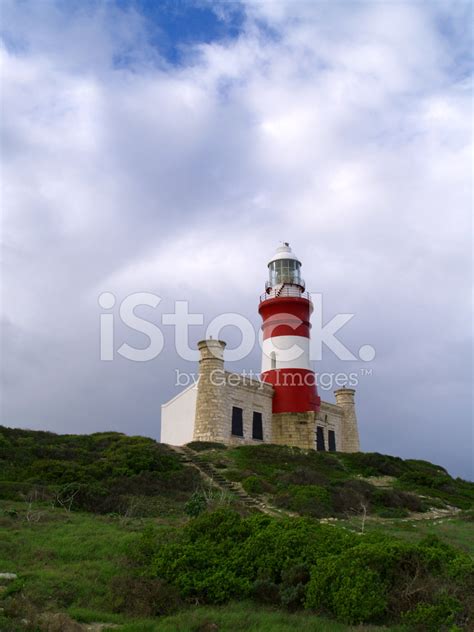 Cape Agulhas Lighthouse, South Africa. Stock Photo | Royalty-Free ...