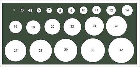 Printable Pupil Size Chart - Printable Word Searches