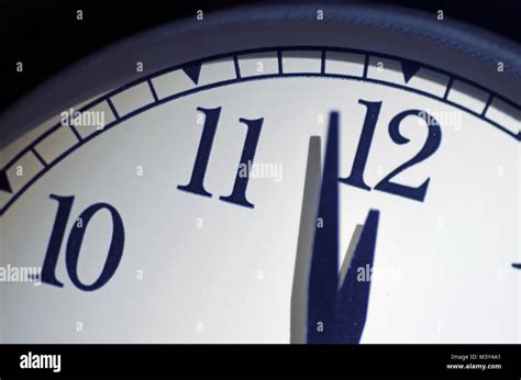 Doomsday Clock Set at Two Minutes To Midnight Stock Photo - Alamy