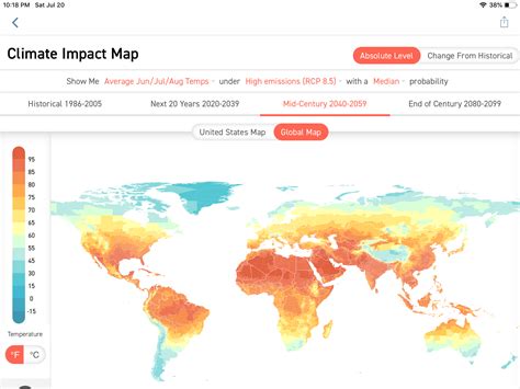 Climate Lab’s Projections of the World Future Temperature Maps | Energy ...