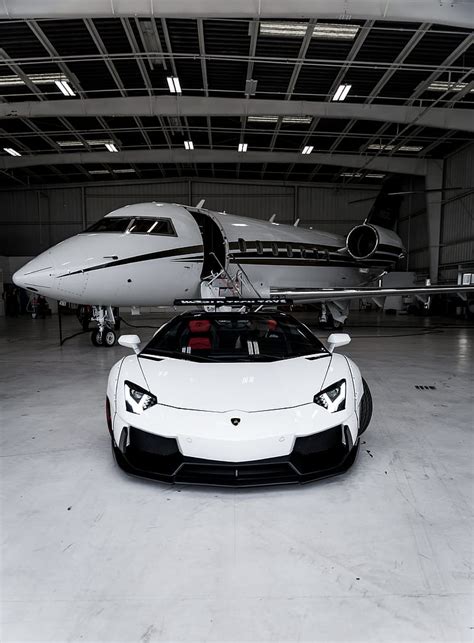 HD wallpaper: lamborghini aventador, plane, luxury, sports car ...