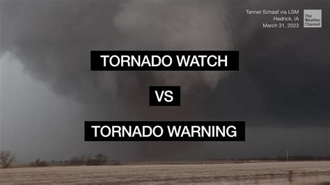 Tornado Watch Vs Tornado Warning - Videos from The Weather Channel