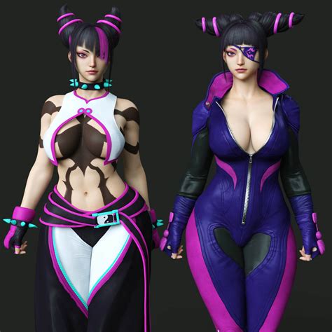 SF6 Juri Han WIP 3D Render | RenderHub Gallery