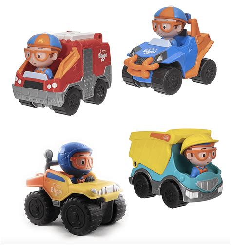 Blippi Vehicles - Blippi Mini Vehicle 4 Pack - Walmart.com