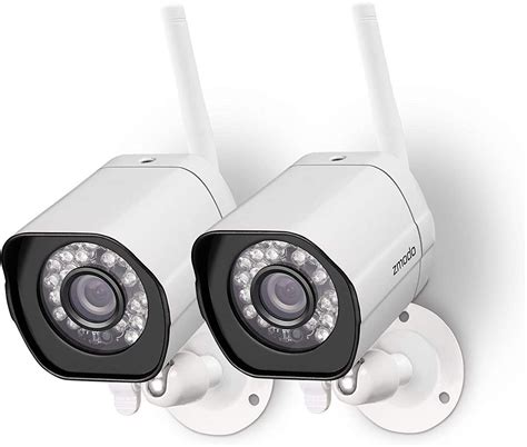 Zmodo 2 Pack Wireless Security Camera System Smart Outdoor WiFi IP ...