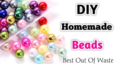 DIY : Homemade Beads / How to make beads at home / Beads making at home ...